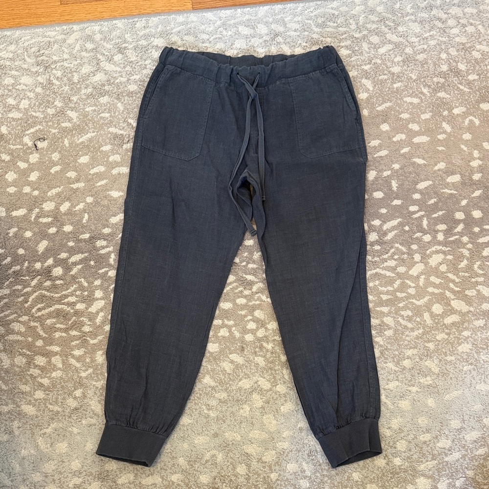Women’s gray linen Jogger Pants